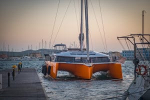 Enrico Tettamanti et sa famille à bord de son NEEL 51 : KAMANA 5