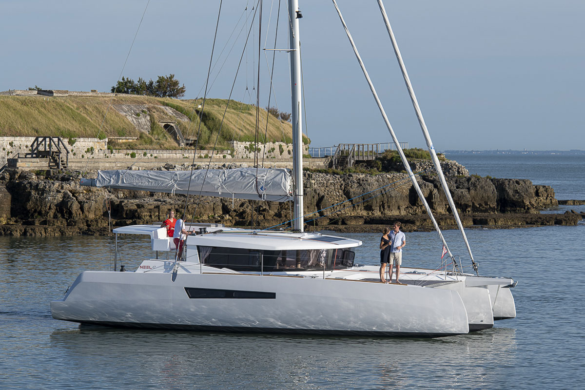 trimaran blue water cruising