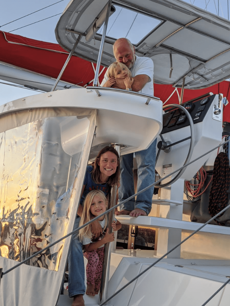 Steve and Rachel aboard their NEEL 51 “Off the hill”