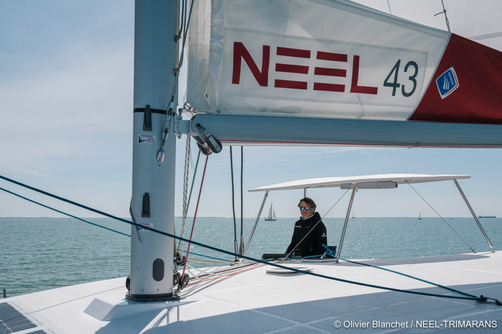 Yannick Bestaven, winner of the 2020-2021 Vendée Globe, godfather of the NEEL 43 2